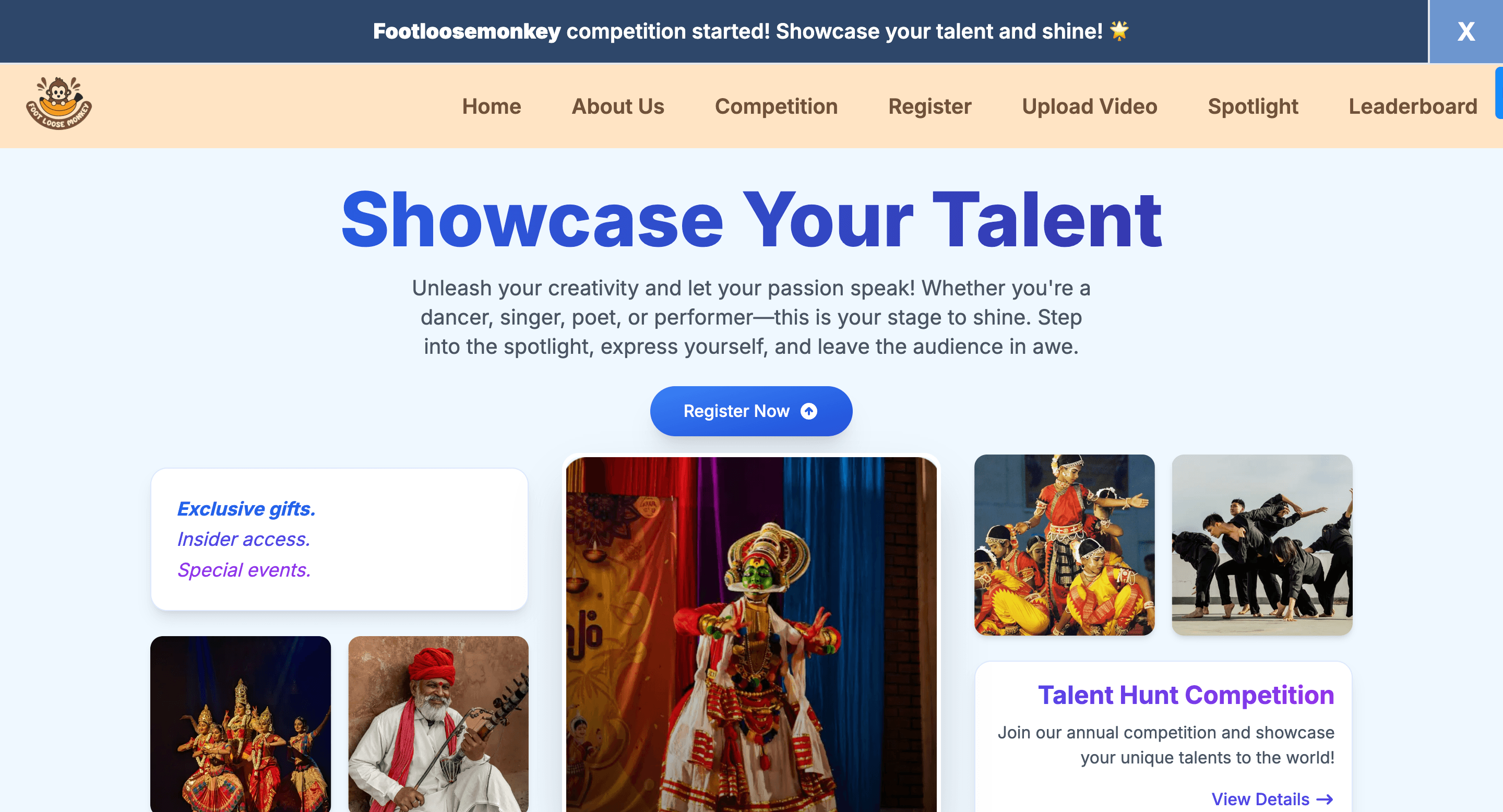 Footloosemonkey – Talent Showcase